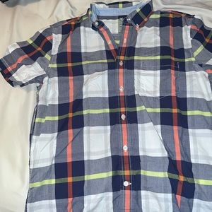 American Eagle Slim Fit Short Sleeve Button Down